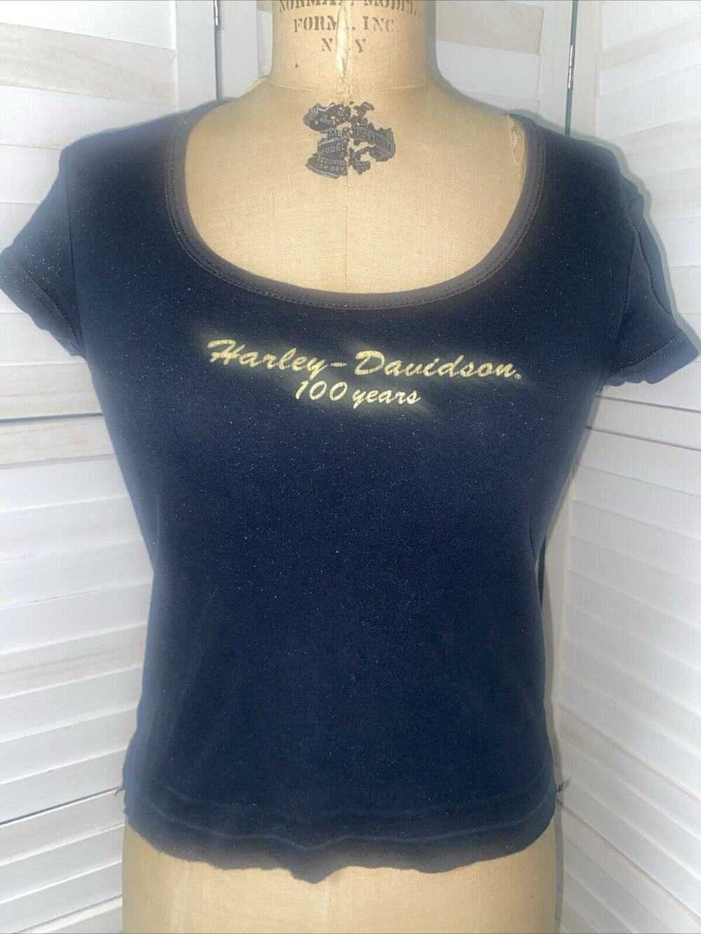 Harley-Davidson Mile High Aurora Colorado Graphic T Shirt Black Women’s Size S